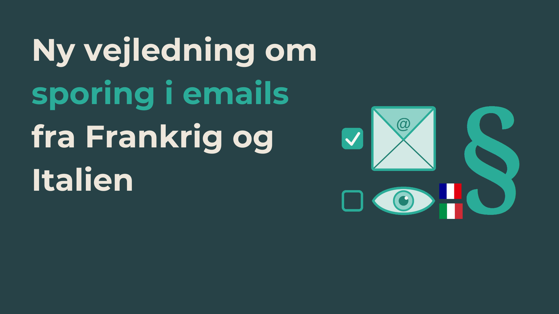 Ny vejledning om sporing i emails